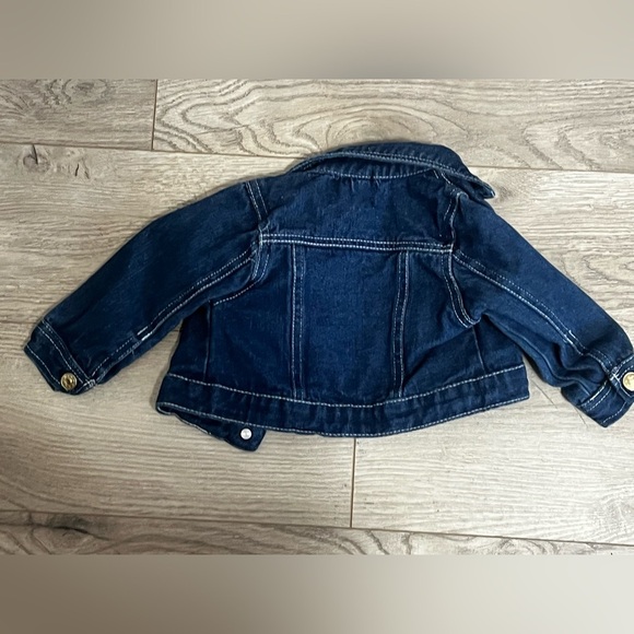 Kids Dark Blue Denim Jacket - Picture 3 of 3